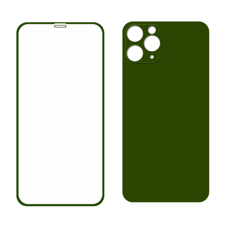 For iPhone 11 Pro Max ENKAY Hat-prince Full Glue 0.26mm 9H 2.5D Front Tempered Glass Full Coverage Film and Black Film with Camera Lens Protector Function