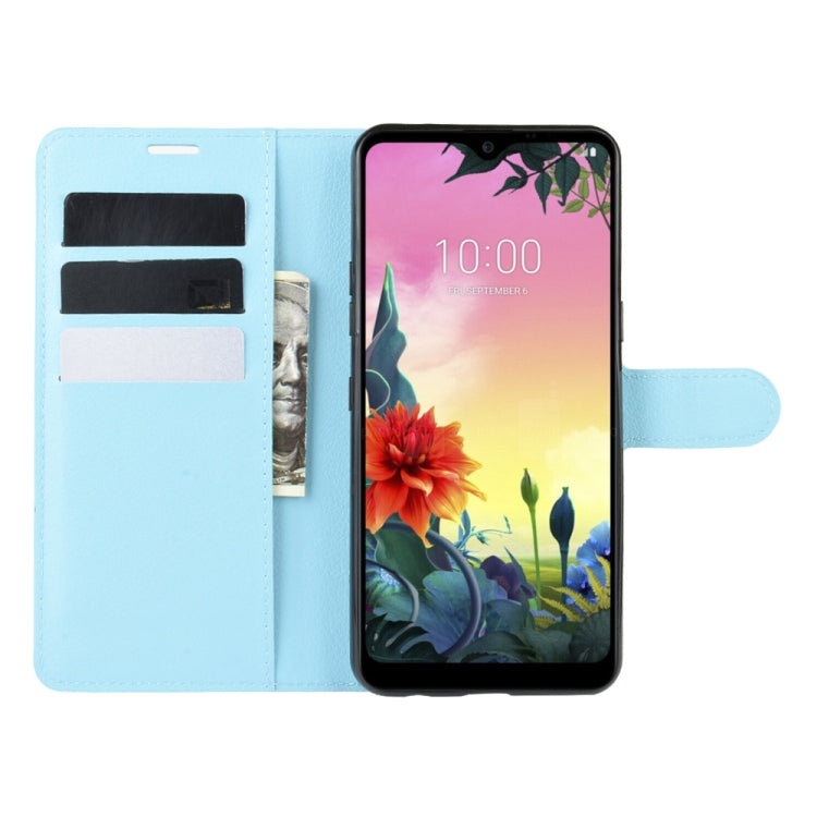 For LG K50S Litchi Texture Horizontal Flip Protective Case with Holder & Card Slots & Wallet