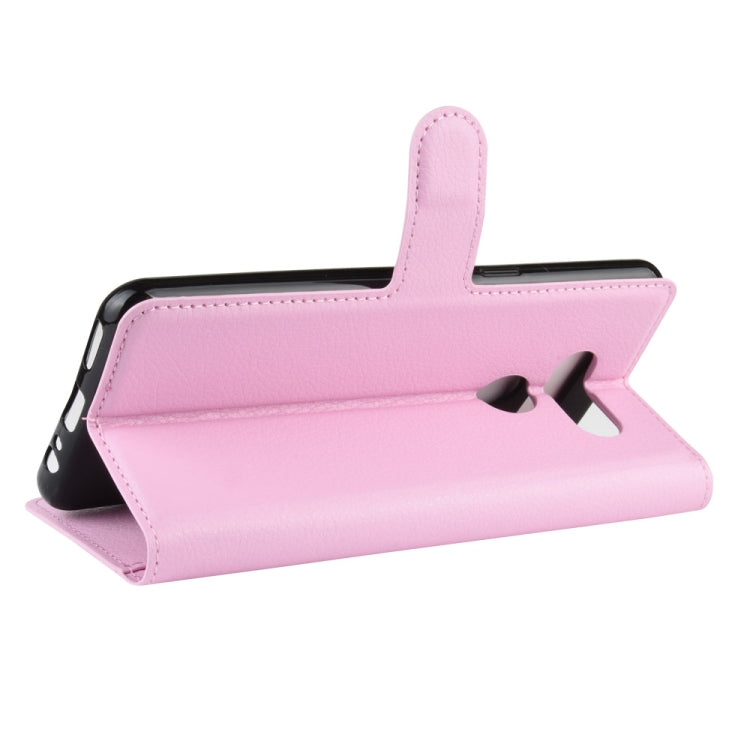 For LG K50S Litchi Texture Horizontal Flip Protective Case with Holder & Card Slots & Wallet