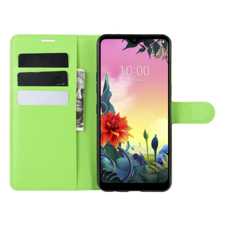 For LG K50S Litchi Texture Horizontal Flip Protective Case with Holder & Card Slots & Wallet