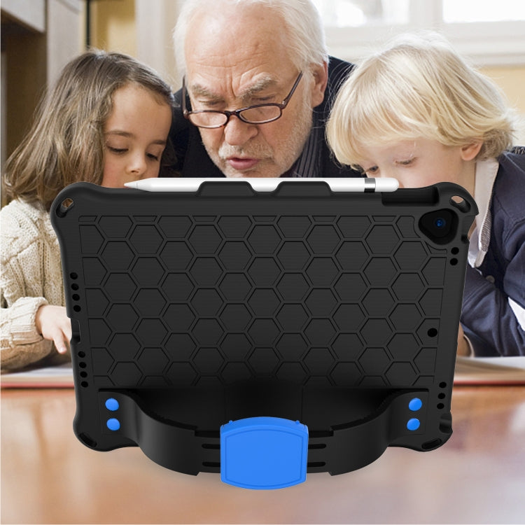 For iPad 10.2 Honeycomb Design EVA + PC Four Corner Shockproof Protective Case with Straps
