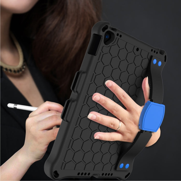 For iPad 10.2 Honeycomb Design EVA + PC Four Corner Shockproof Protective Case with Straps