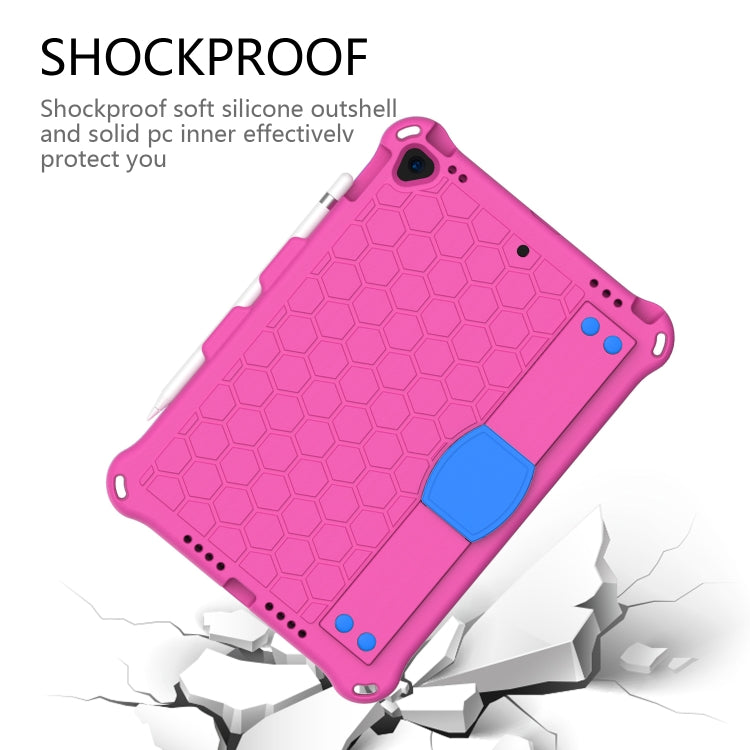 For iPad 10.2 Honeycomb Design EVA + PC Four Corner Shockproof Protective Case with Straps