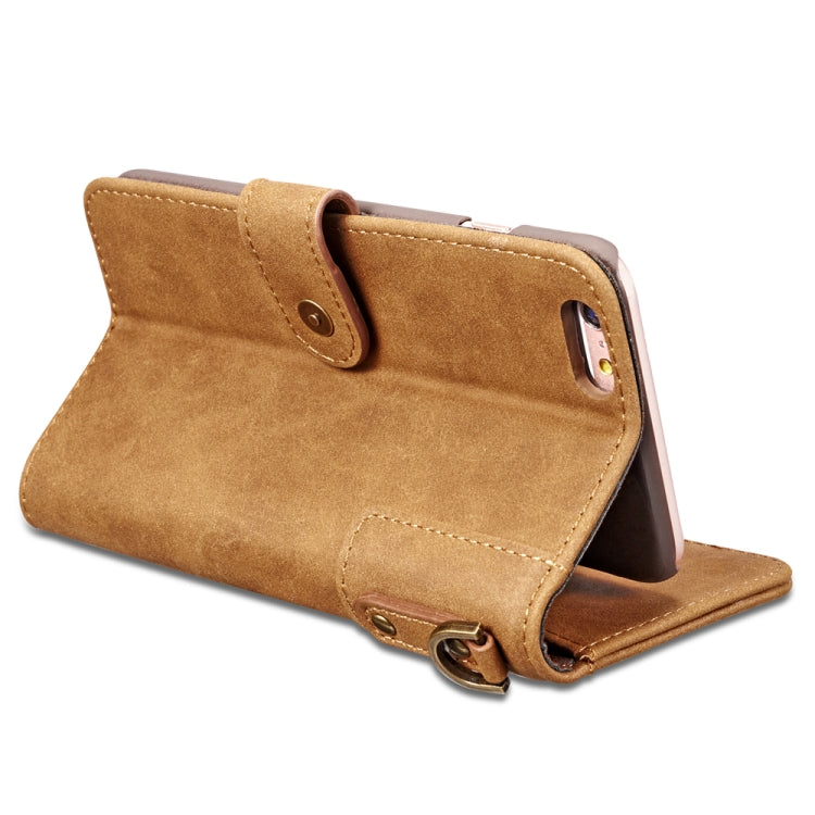 For iPhone 6 Cowhide Texture Horizontal Flip Leather Case with Holder & Card Slots & Wallet & Lanyard