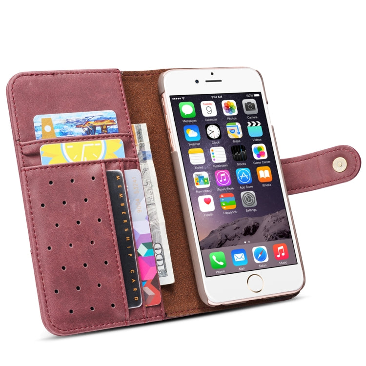 For iPhone 6 Cowhide Texture Horizontal Flip Leather Case with Holder & Card Slots & Wallet & Lanyard