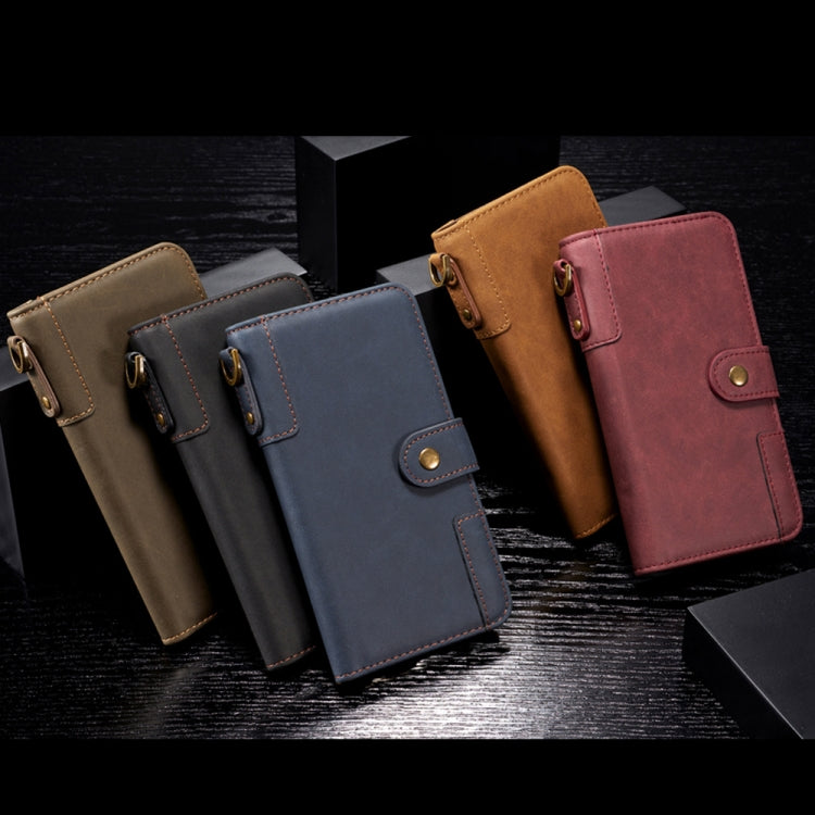 For iPhone 6 Plus Cowhide Texture Horizontal Flip Leather Case with Holder & Card Slots & Wallet & Lanyard