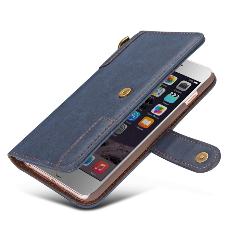 For iPhone 6 Plus Cowhide Texture Horizontal Flip Leather Case with Holder & Card Slots & Wallet & Lanyard