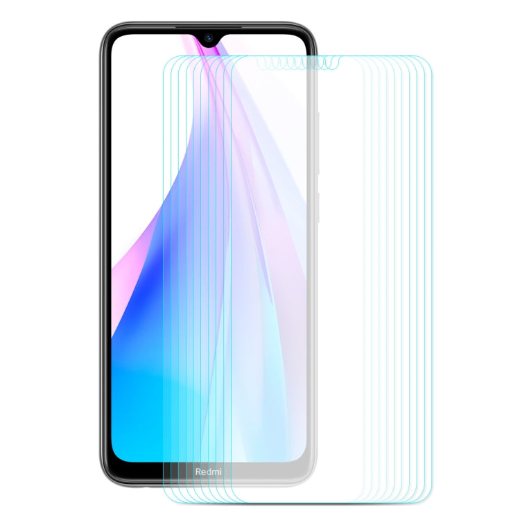 For Xiaomi Redmi Note 8T 10 PCS ENKAY Hat-prince 0.26mm 9H 2.5D Curved Edge Tempered Glass Film
