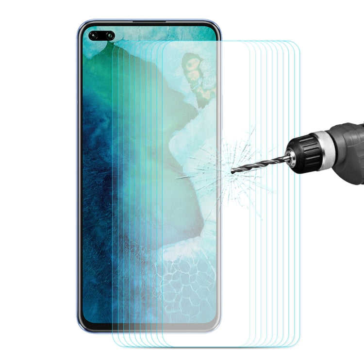 For Huawei Nova 6 10 PCS ENKAY Hat-prince 0.26mm 9H 2.5D Curved Edge Tempered Glass Film