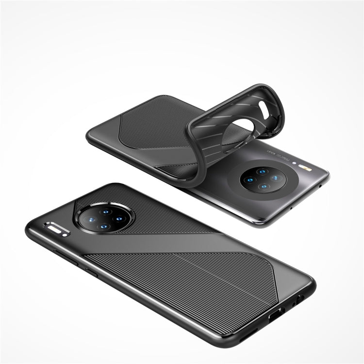 For Huawei Mate 30 S-Shaped Soft TPU Protective Cover Case