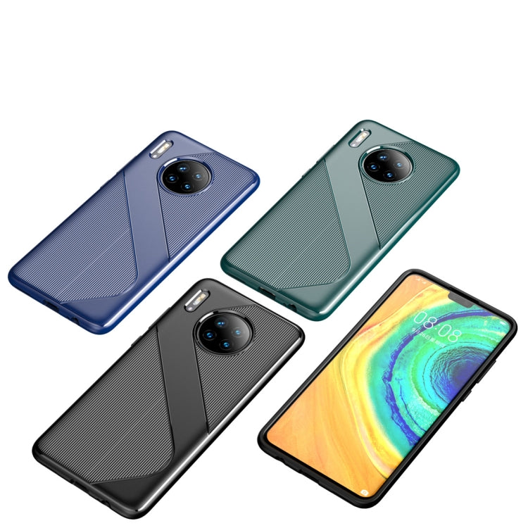 For Huawei Mate 30 S-Shaped Soft TPU Protective Cover Case