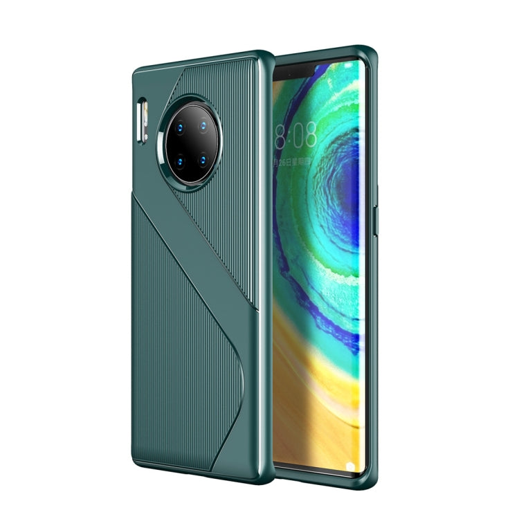For Huawei Mate 30 Pro S-Shaped Soft TPU Protective Cover Case(Green)