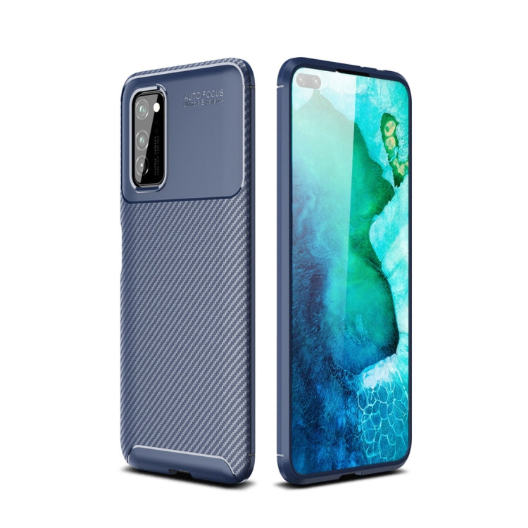 For Huawei Honor V30 / V30 Pro Beetle Series Carbon Fiber Texture Shockproof TPU Case