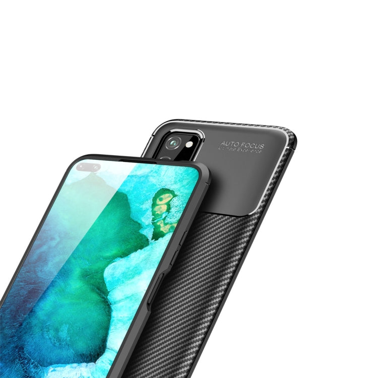 For Huawei Honor V30 / V30 Pro Beetle Series Carbon Fiber Texture Shockproof TPU Case