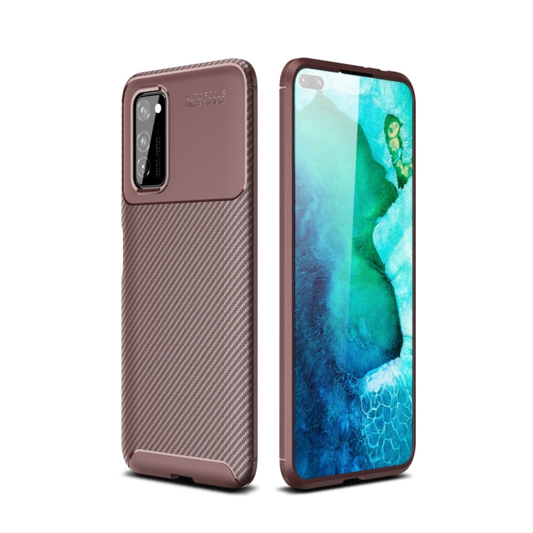 For Huawei Honor V30 / V30 Pro Beetle Series Carbon Fiber Texture Shockproof TPU Case