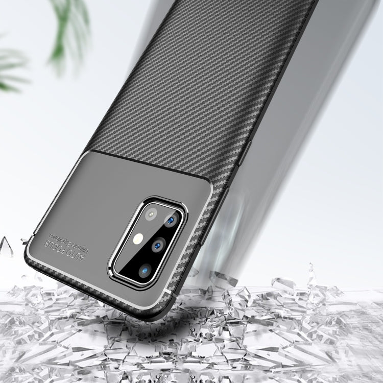 For Galaxy A71 Carbon Fiber Texture Shockproof TPU Case