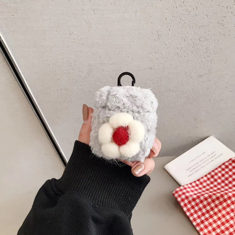 For Apple AirPods 1/2 Generation Universal Lamb Floret Bluetooth Headphone Protective Case