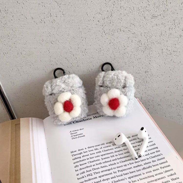 For Apple AirPods 1/2 Generation Universal Lamb Floret Bluetooth Headphone Protective Case