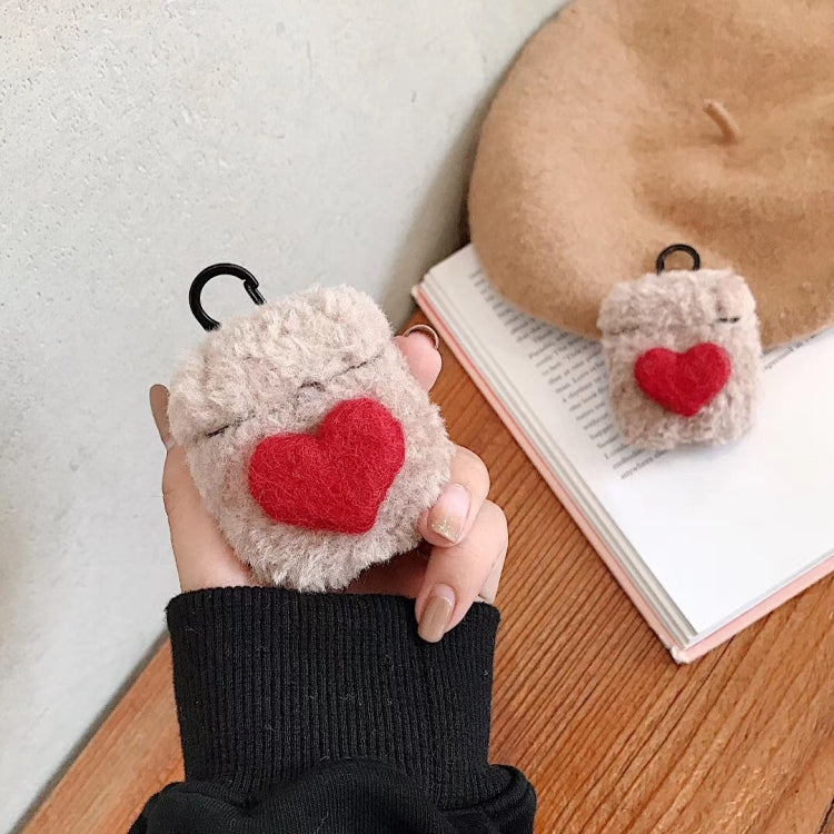 For Apple AirPods 1/2 Gen Universal Lamb Heart Bluetooth Headphone Protective Case