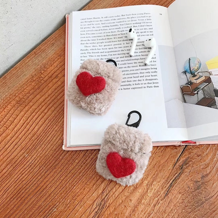 For Apple AirPods 1/2 Gen Universal Lamb Heart Bluetooth Headphone Protective Case