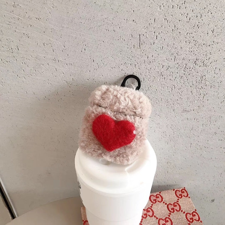 For Apple AirPods 1/2 Gen Universal Lamb Heart Bluetooth Headphone Protective Case
