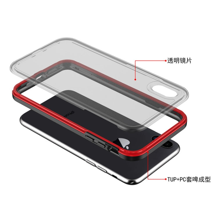 For iPhone XS Max  TPU+PC Polish Case Drop & Shockproof & Scratch-Resistant
