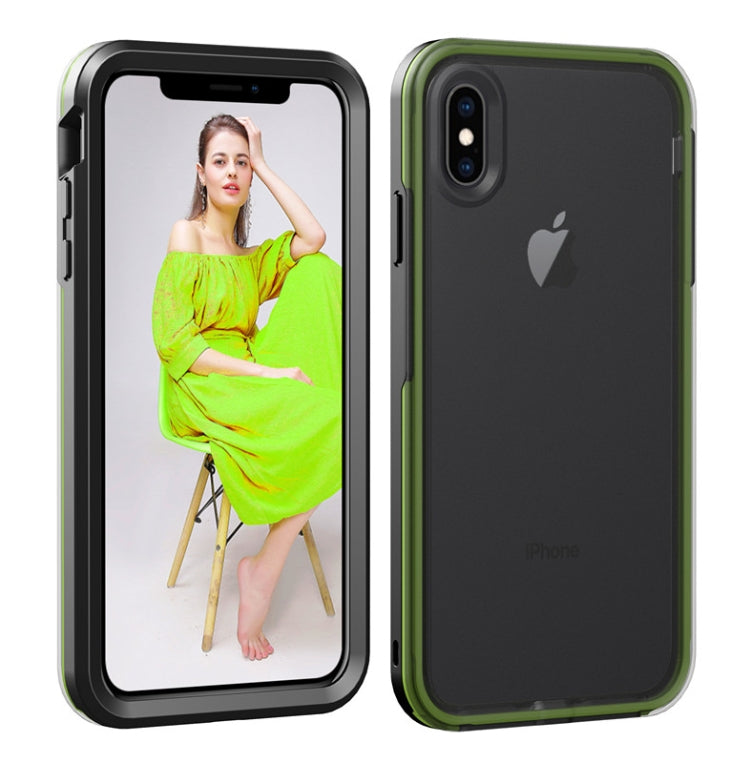 For iPhone X / XS TPU+PC Polish Case Drop & Shockproof & Scratch-Resistant