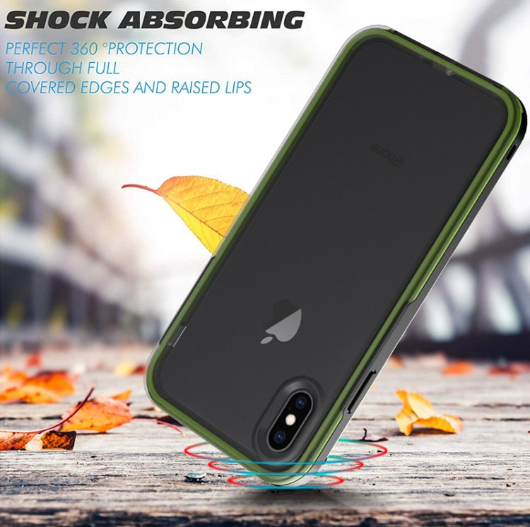 For iPhone X / XS TPU+PC Polish Case Drop & Shockproof & Scratch-Resistant