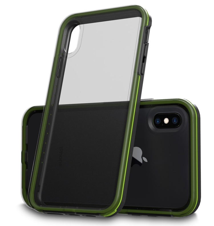 For iPhone X / XS TPU+PC Polish Case Drop & Shockproof & Scratch-Resistant