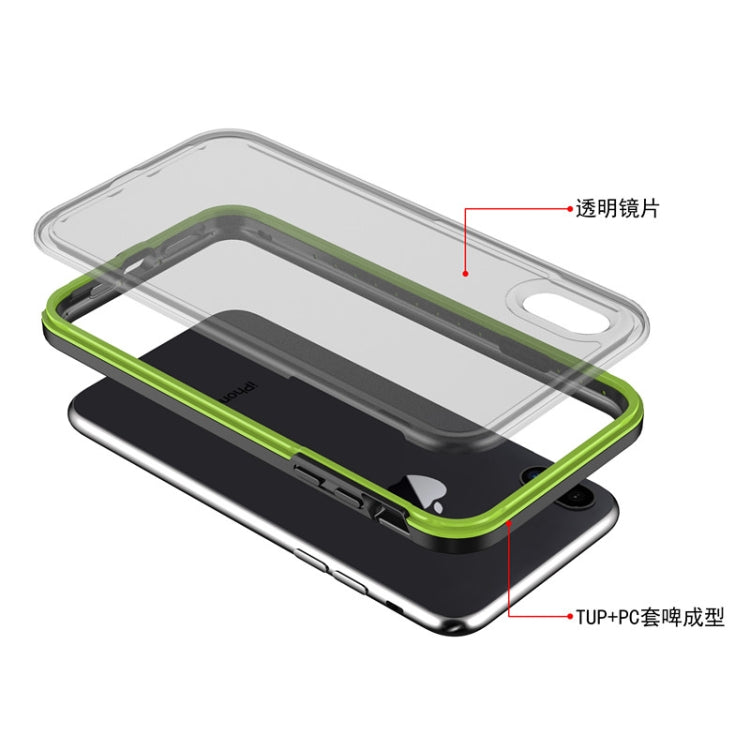 For iPhone X / XS TPU+PC Polish Case Drop & Shockproof & Scratch-Resistant