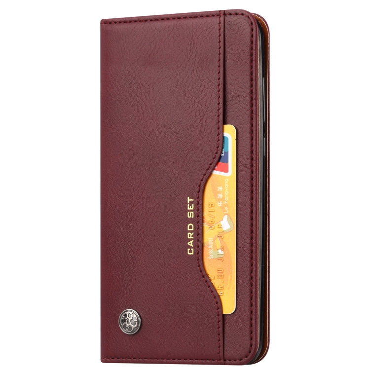 For Galaxy A51 Knead Skin Texture Horizontal Flip Leather Case with Photo Frame & Holder & Card Slots & Wallet