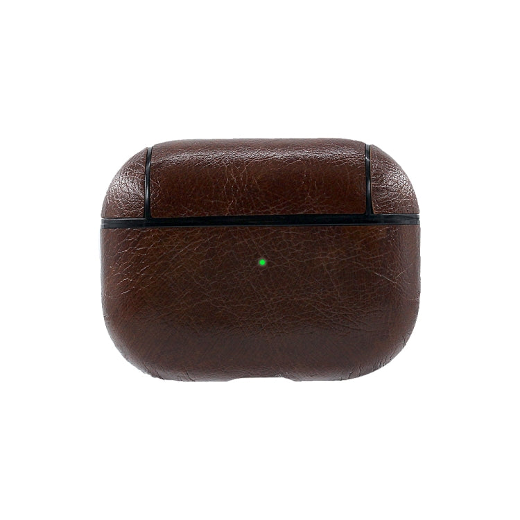 ENKAY Hat-Prince for Apple AirPods Pro Wireless Earphone PU Leather Protective Case with Anti-lost Rope