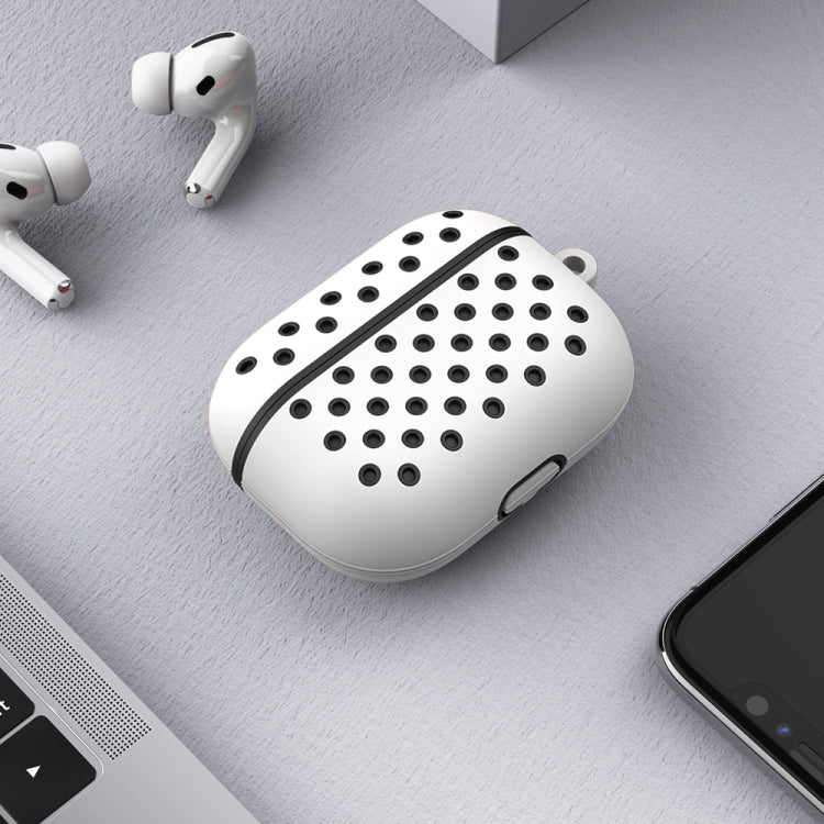 ENKAY Hat-Prince for Apple AirPods Pro Wireless Earphone Silicone Protective Case with Carabiner and Anti-lost Rope