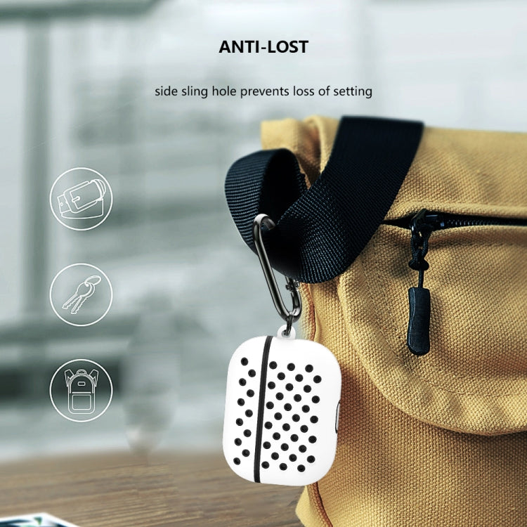 ENKAY Hat-Prince for Apple AirPods Pro Wireless Earphone Silicone Protective Case with Carabiner and Anti-lost Rope