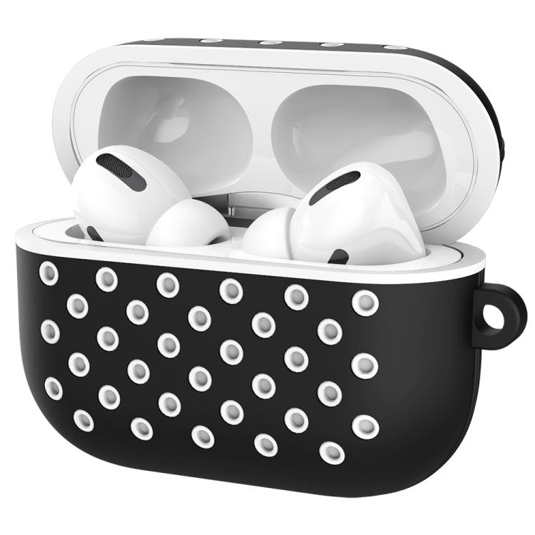ENKAY Hat-Prince for Apple AirPods Pro Wireless Earphone Silicone Protective Case with Carabiner and Anti-lost Rope