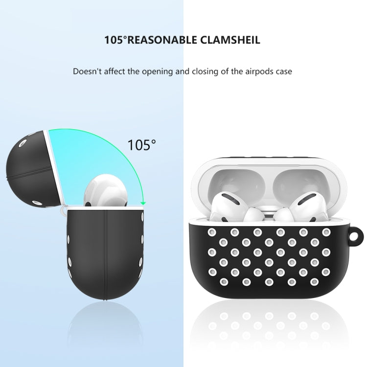 ENKAY Hat-Prince for Apple AirPods Pro Wireless Earphone Silicone Protective Case with Carabiner and Anti-lost Rope
