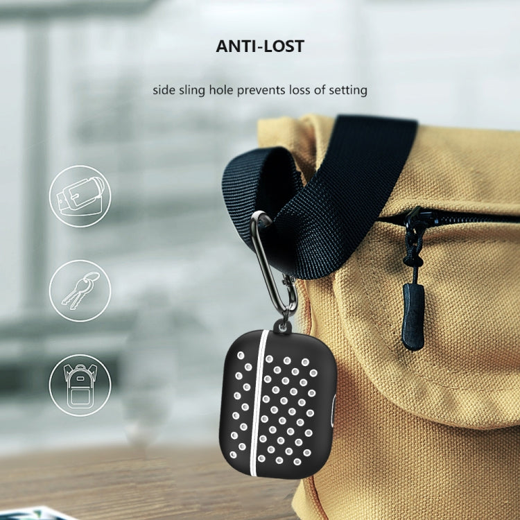 ENKAY Hat-Prince for Apple AirPods Pro Wireless Earphone Silicone Protective Case with Carabiner and Anti-lost Rope