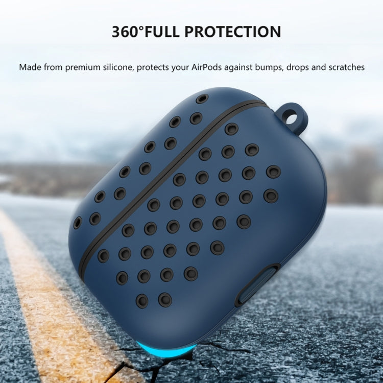 ENKAY Hat-Prince for Apple AirPods Pro Wireless Earphone Silicone Protective Case with Carabiner and Anti-lost Rope