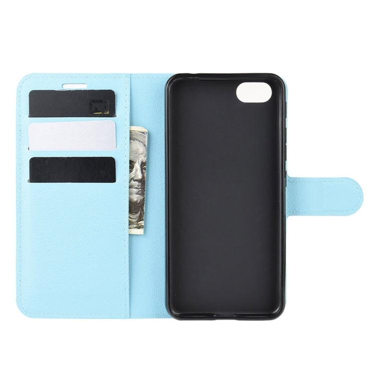 For Alcatel 1v (2019) ï¼ˆFingerprint-free Versionï¼‰Litchi Texture Horizontal Flip Protective Case with Holder & Card Slots & Wallet