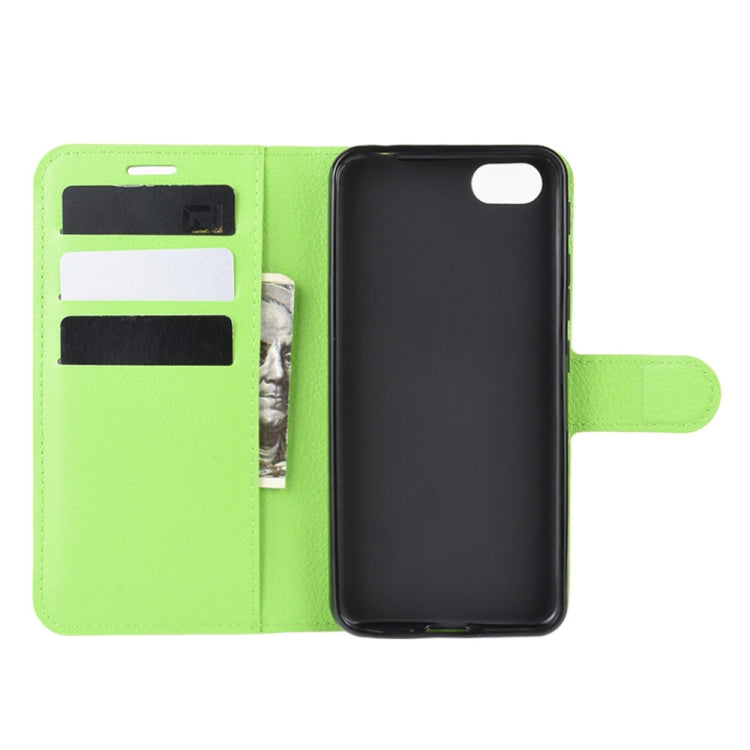 For Alcatel 1v (2019) ï¼ˆFingerprint-free Versionï¼‰Litchi Texture Horizontal Flip Protective Case with Holder & Card Slots & Wallet