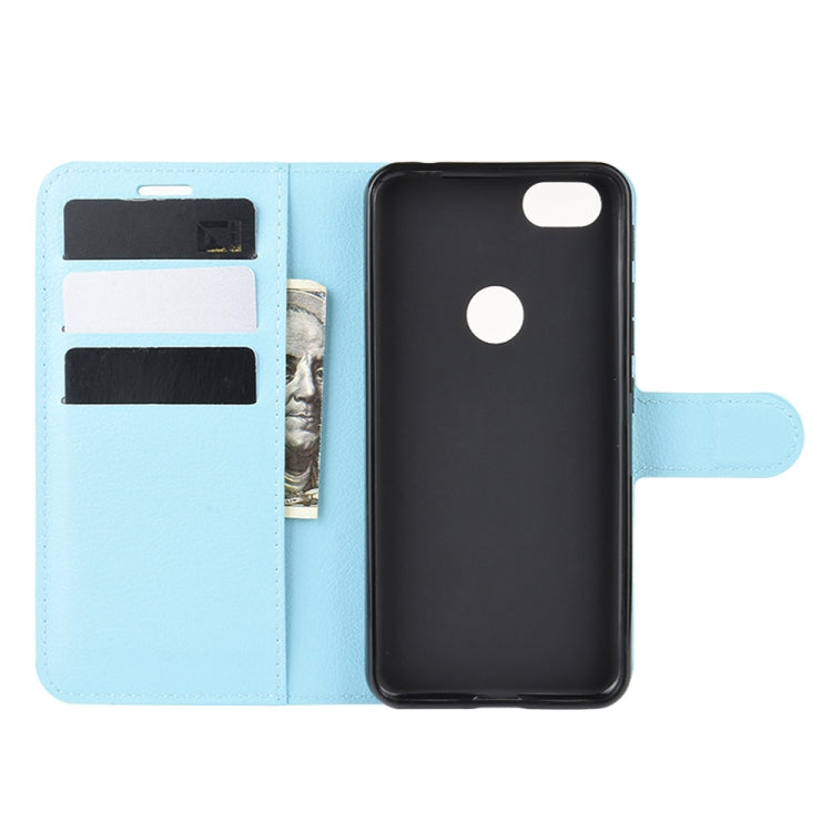 For Alcatel 1v (2019) ï¼ˆFingerprint Versionï¼‰Litchi Texture Horizontal Flip Protective Case with Holder & Card Slots & Wallet