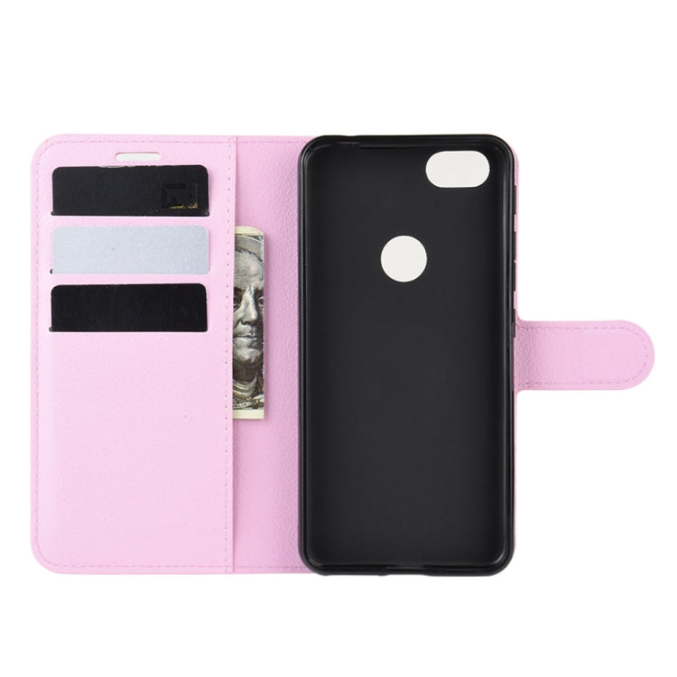 For Alcatel 1v (2019) ï¼ˆFingerprint Versionï¼‰Litchi Texture Horizontal Flip Protective Case with Holder & Card Slots & Wallet