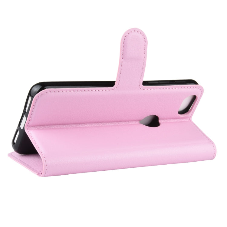 For Alcatel 1v (2019) ï¼ˆFingerprint Versionï¼‰Litchi Texture Horizontal Flip Protective Case with Holder & Card Slots & Wallet