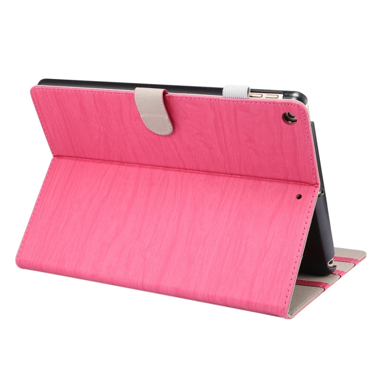 For iPad 10.2 2021 / 2020 / 2019 ENKAY Stand Folio Cover Leather Smart Case with Auto Sleep / Wake-up Function(Rose)