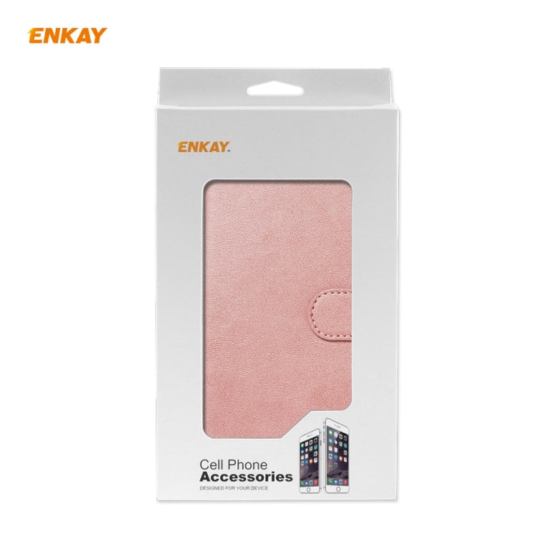 For Samsung Galaxy A21 ENKAY Hat-Prince Horizontal Flip Leather Case with Holder & Card Slots & Wallet