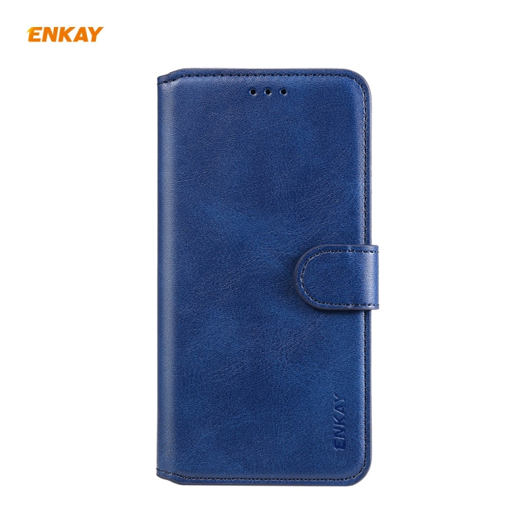 For Samsung Galaxy A21 ENKAY Hat-Prince Horizontal Flip Leather Case with Holder & Card Slots & Wallet