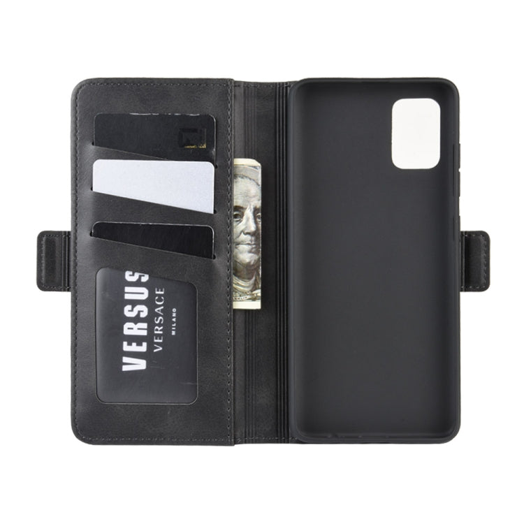 For Galaxy A51 (4G) Dual-side Magnetic Buckle Horizontal Flip Leather Case with Holder & Card Slots & Wallet