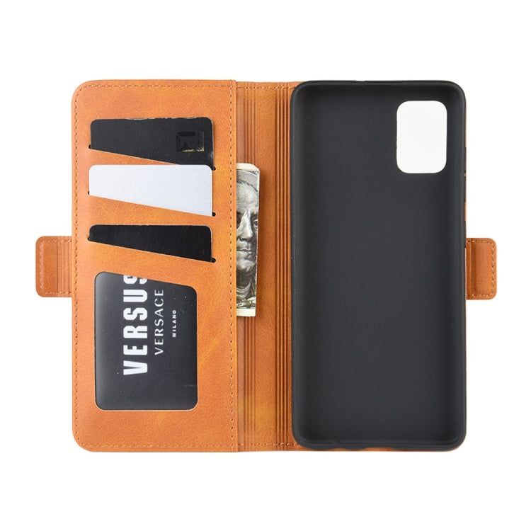 For Galaxy A51 (4G) Dual-side Magnetic Buckle Horizontal Flip Leather Case with Holder & Card Slots & Wallet