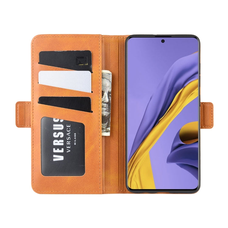 For Galaxy A51 (4G) Dual-side Magnetic Buckle Horizontal Flip Leather Case with Holder & Card Slots & Wallet