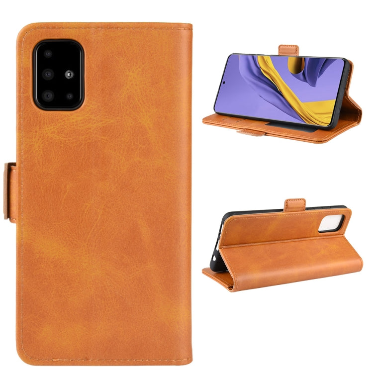 For Galaxy A51 (4G) Dual-side Magnetic Buckle Horizontal Flip Leather Case with Holder & Card Slots & Wallet